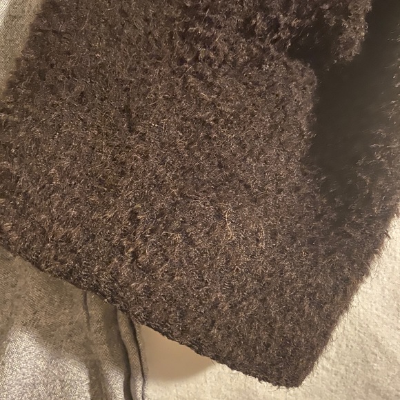 Vintage Alpaca Oversized black Wool coat - size 6 - Marshall Fields - Picture 15 of 16